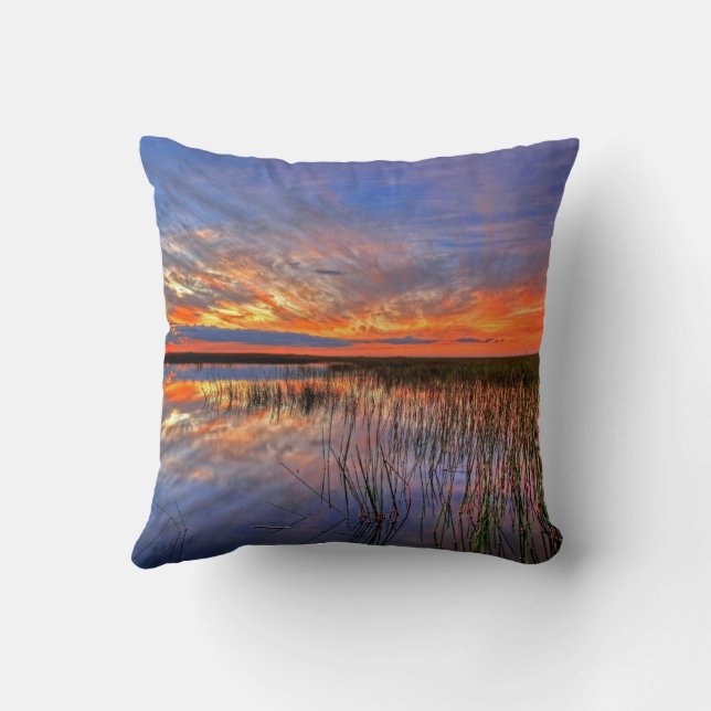 Coussin Everglades colorés, Floride, (Verso)