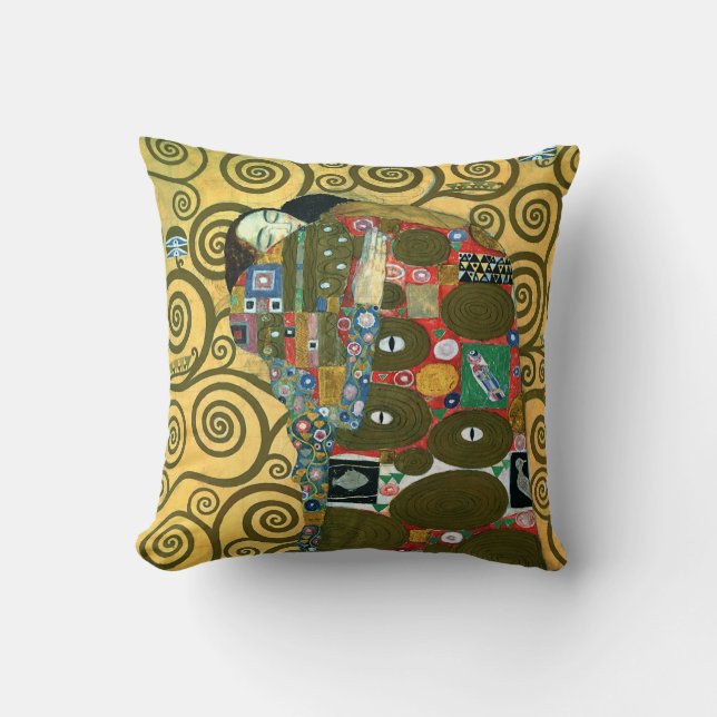 Coussin Exécution aka L'étreinte de Gustav Klimt (Recto)
