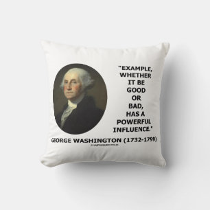 Coussin Exemple Bonne Ou Mauvaise Influence Puissante Wash