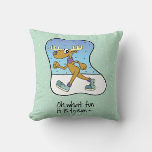 Coussin Exercice de course Renne Noël
