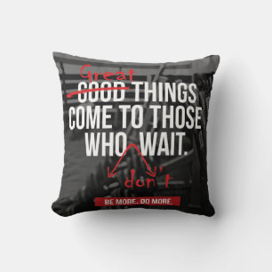 Coussin Exercice de musculation Mots Motivationnels