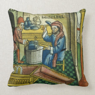 Coussin Exode 31 2-8 Bezalel et Oholiab faisant l'arche o