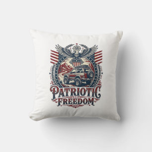 Coussin Explorateur de route désertique patriotique
