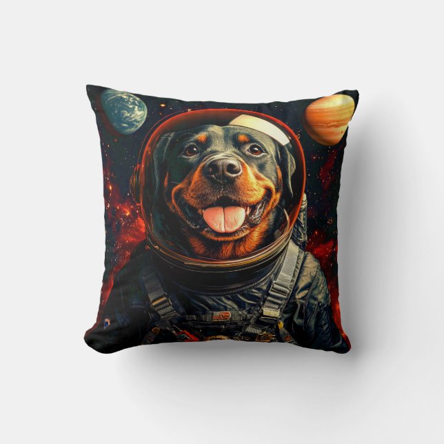 Coussin Exploration de Rottweiler (Recto)