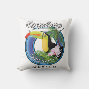 Coussin explorer cabo san lucas mexique patch de voyage