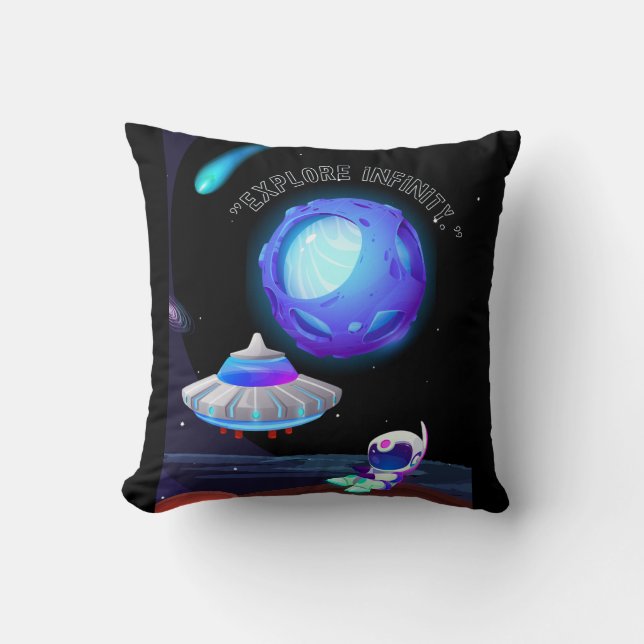 Coussin Explorer l'infini (Recto)