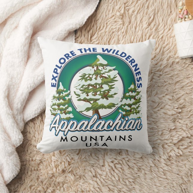 Coussin Explorez le parcours sauvage des Appalaches (Couverture)