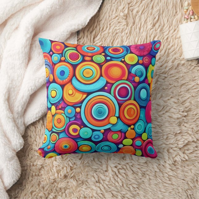 Coussin Explosion circulaire vive (Couverture)