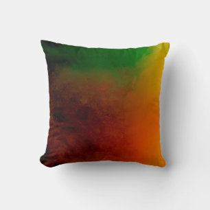 Coussin explosion de poussière de couleur abstraite sur un