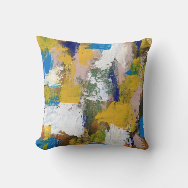 Coussin Expression Abstraite #11 par Michael Moffa (Recto)