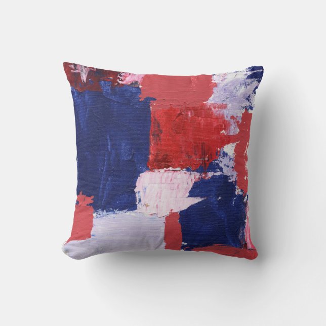 Coussin Expression Abstraite #1 par Michael Moffa (Recto)