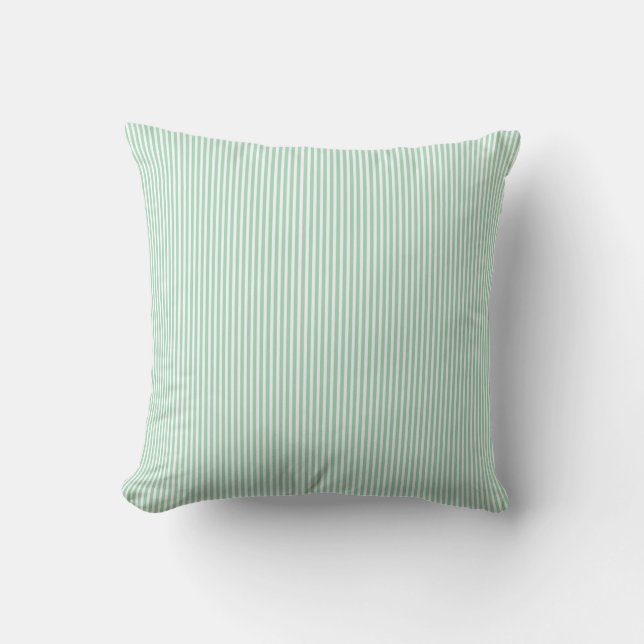 Coussin extérieur 16x16 avec pinte blanche verte (Recto)