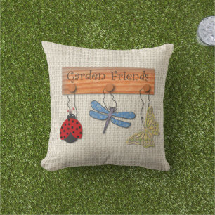 Coussin extérieur d'amis de jardin