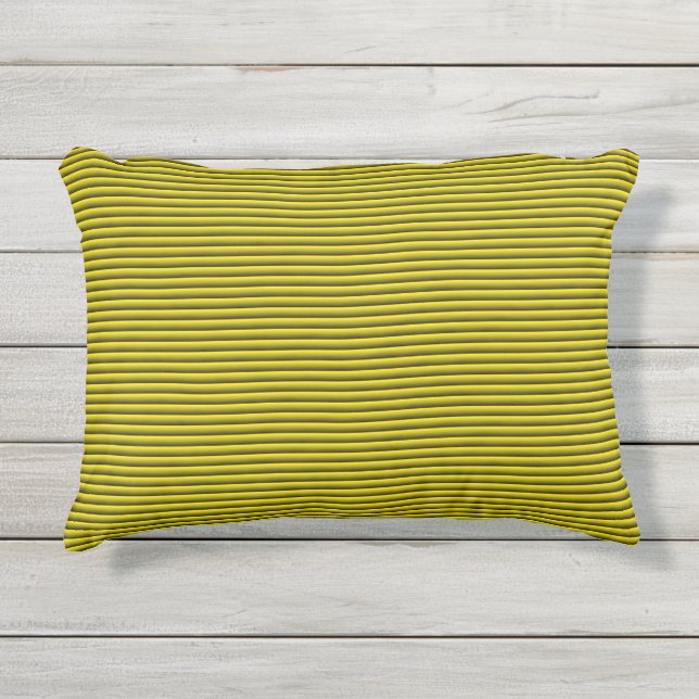 Coussin extérieur en bande de citron (Devant)