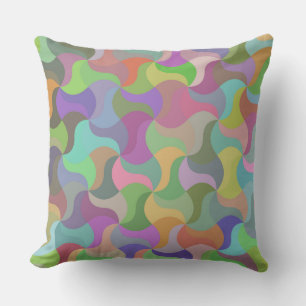 coussin extérieur en mosaïque pastel