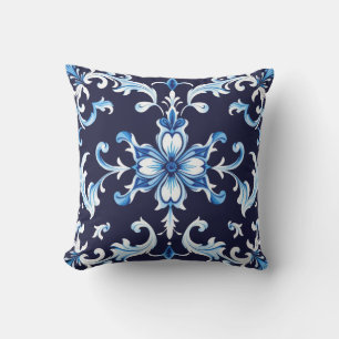 coussin extérieur fleur azurée