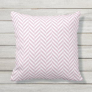 Coussin extérieur   Motif de Herringbone rose