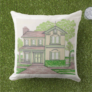 Coussin extérieur Peach Farmhouse