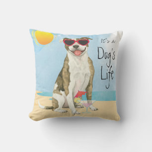 Coussin extérieur Summer Pit Bull Terrier