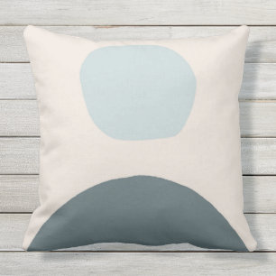 coussin extérieure chauffée bleu clair et beige 