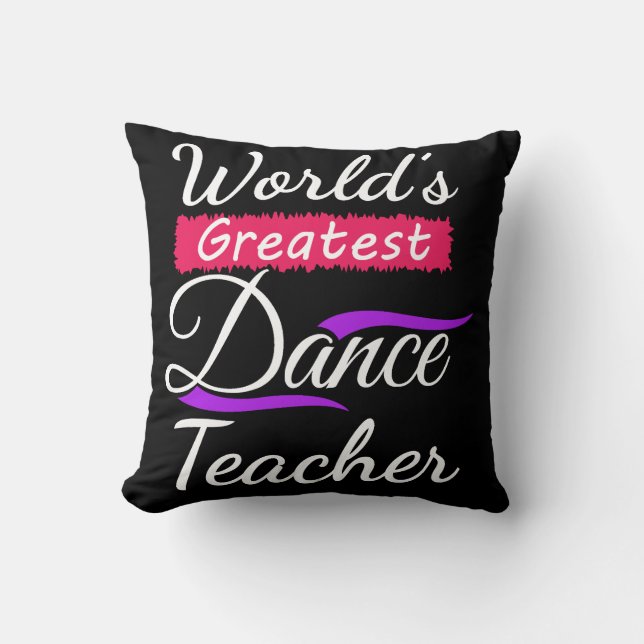 Coussin Extrémité de professeur de danse du cadeau de (Recto)