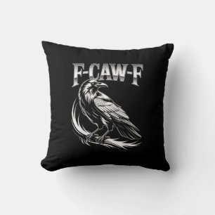 Coussin F-Caw-F Corbeau Femme Tendance Décontractée