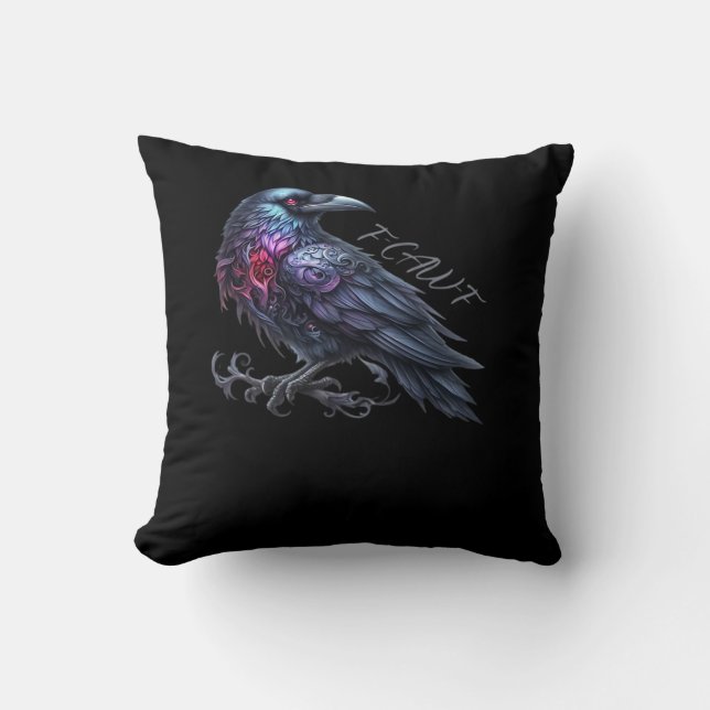 Coussin F-Caw-F Crow Classic Retro Style (Recto)