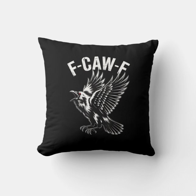 Coussin F-Caw-F Crow Retro Classic (Recto)