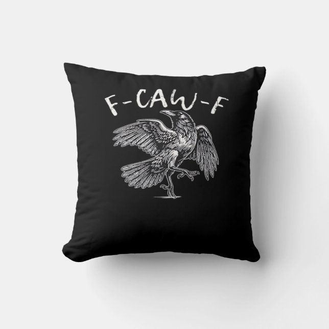 Coussin F-Caw-F Crow Retro Classic (Recto)