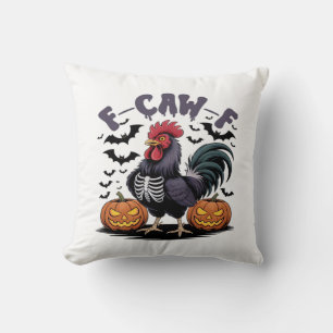 Coussin F-Caw-F Humour Corbeau Drôle Gothique
