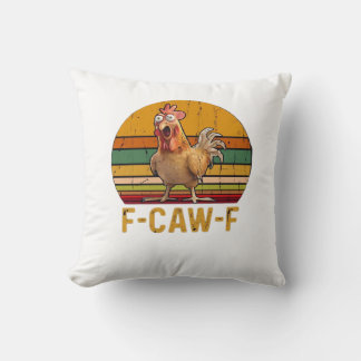 Coussin F-Caw-F Humour de poulet essentiel minimaliste pro