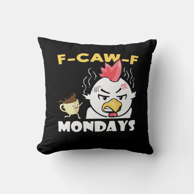 Coussin F-Caw-F Mondays Classic Minimal Clean (Recto)