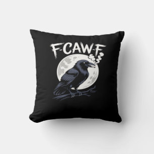 Coussin F-Caw-F Oiseau Classique Art Vintage