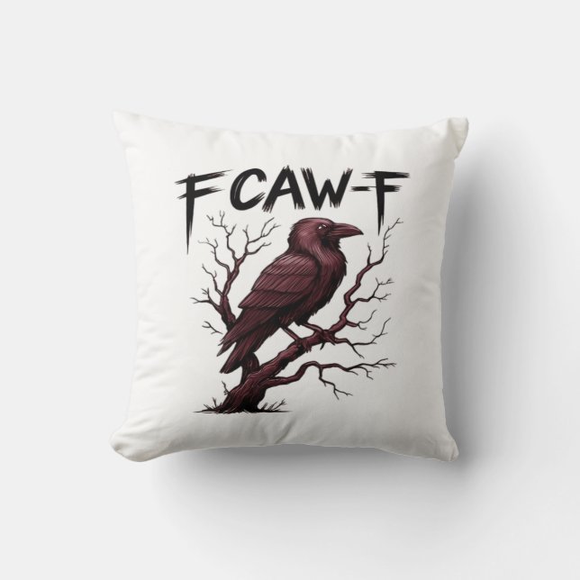 Coussin F-Caw-F Raven Classic (Recto)