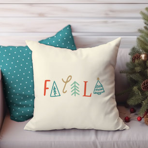 Coussin Fa La La Funny Christmas Tree Vacances Baby Blanke