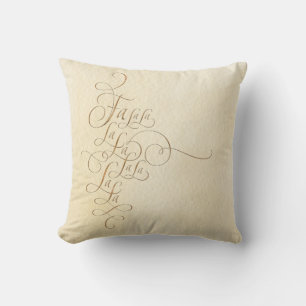 Coussin Fa la la - Lettres de Noël - Découvrir les Halls