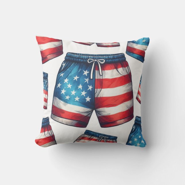Coussin Fabriqué aux États-Unis (Recto)