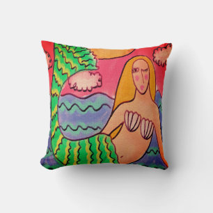 Coussin Fâcheuse sirène Abstraite