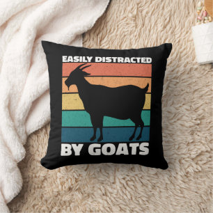 Coussin Facile À Distraire Par Les Chèvres Mignonne Cool D