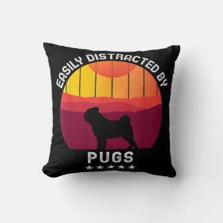 Coussin Facilement Distrait Par Carlins Rétro | AMOUREUX D