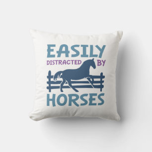 Coussin Facilement Distrait Par Les Chevaux
