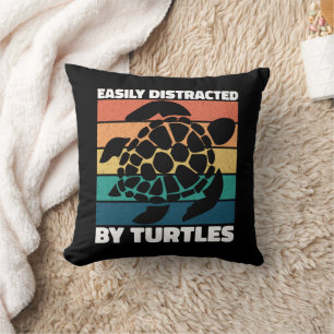 Coussin Facilement Distrait Par Les Tortues Cool Animal Me