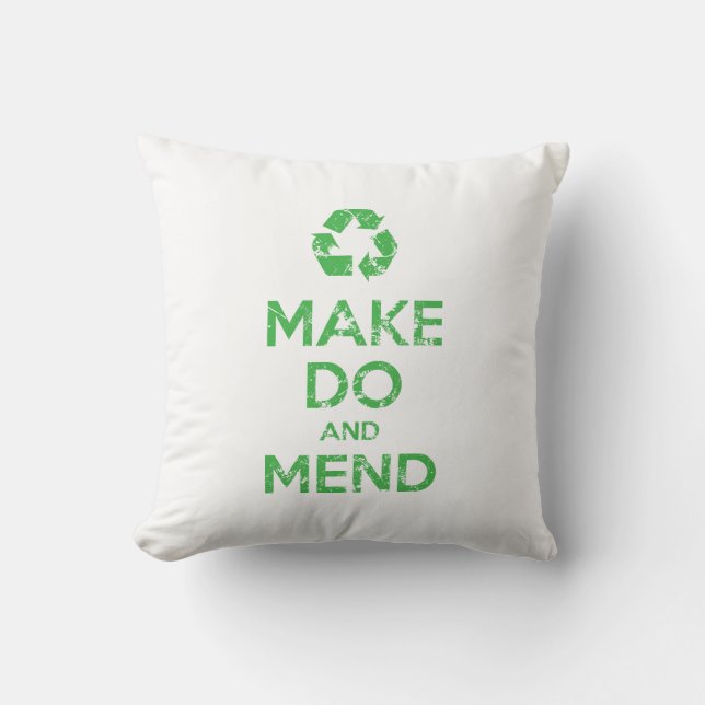 Coussin Faire avec et réparer (Recto)