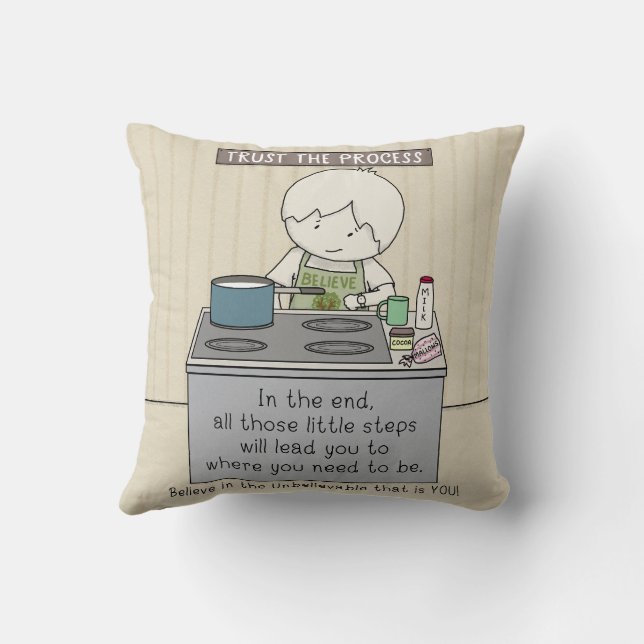 Coussin Faire confiance au processus (Verso)