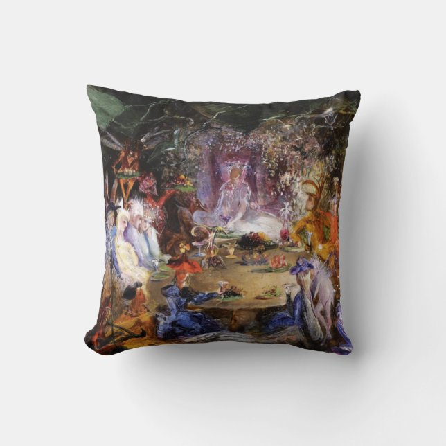 Coussin FAIRY BANQUET Wood Fairies (Recto)