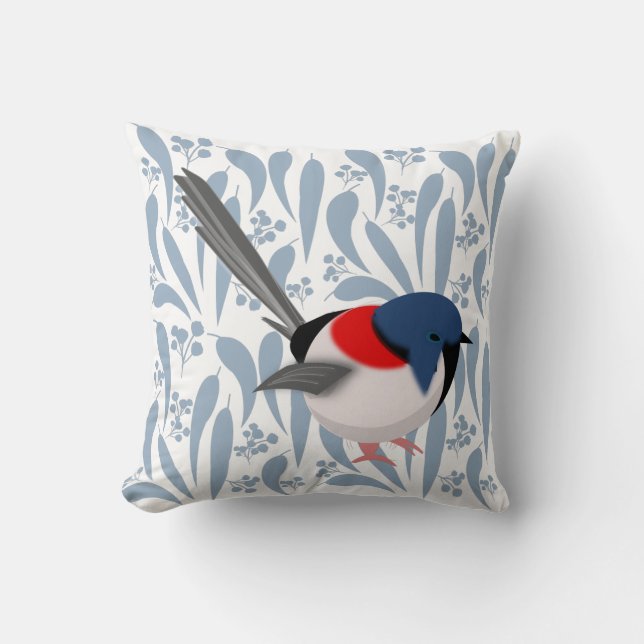 Coussin Fairy Wren (Recto)