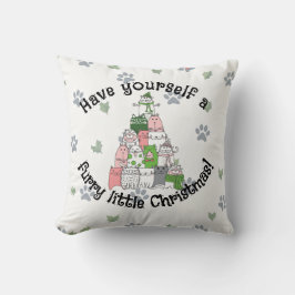 Coussin Fais un petit Noël de fureur