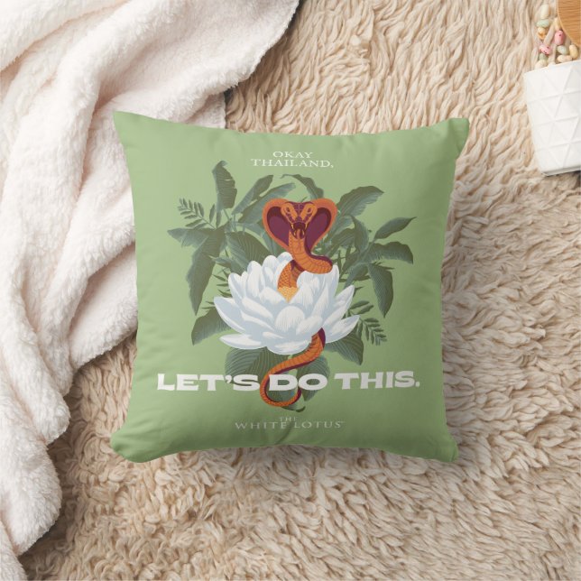 Coussin "Faisons ça" Cobra - Le Lotus Blanc (Couverture)