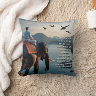 Coussin Faisons de l'homme à notre image, Dieu & Création