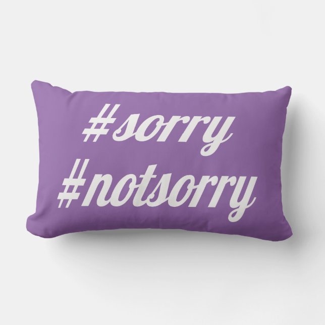 Coussin fait sur commande désolé et non désolé de (Recto)